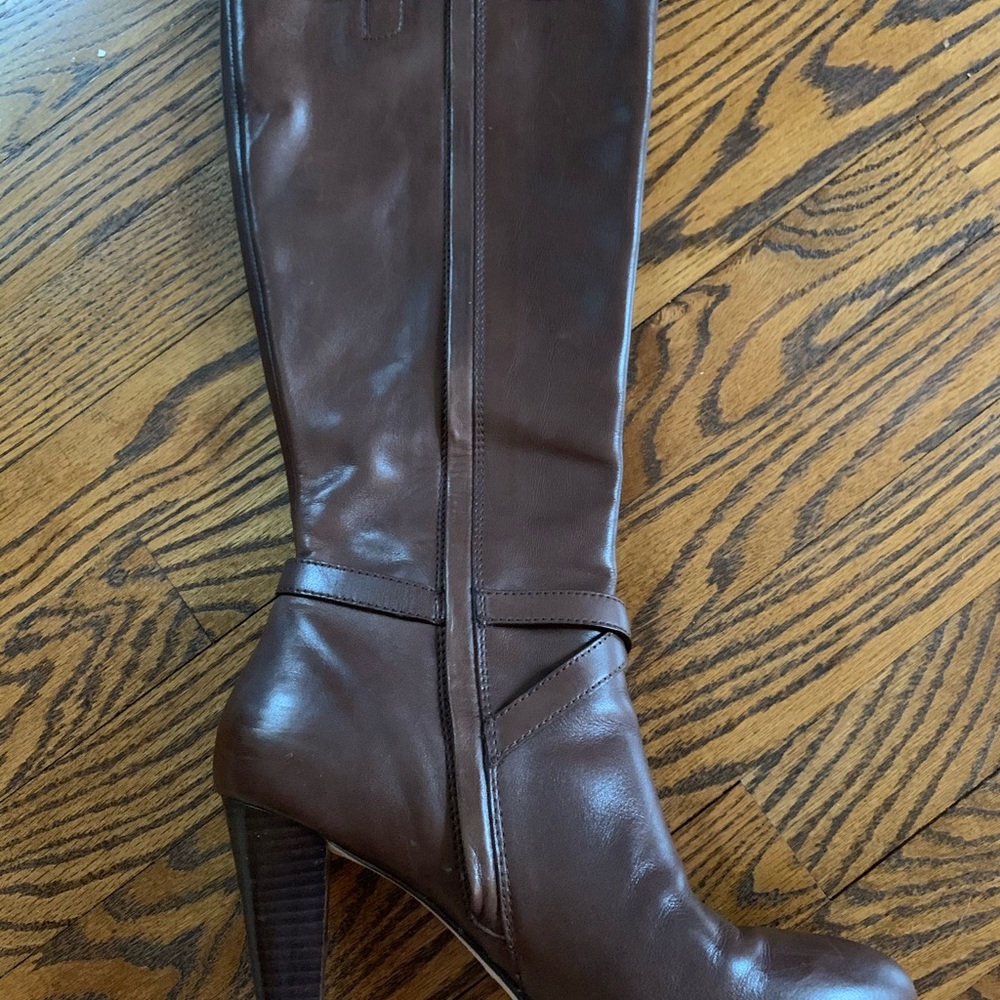 Cole Haan Chestnut Cara Tall Boot 9.5 w/ Nike Air - Picture 5 of 7